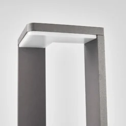 Lucande LED-Wegelampe Jeny, 100 cm, anthrazit, Aluminium