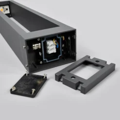 Lucande LED-Wegelampe Jupp, 60 cm, anthrazit, Metall, IP54