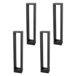 Lucande LED-Wegelampe Jupp, 4er-Set, 60 cm, anthrazit, IP54