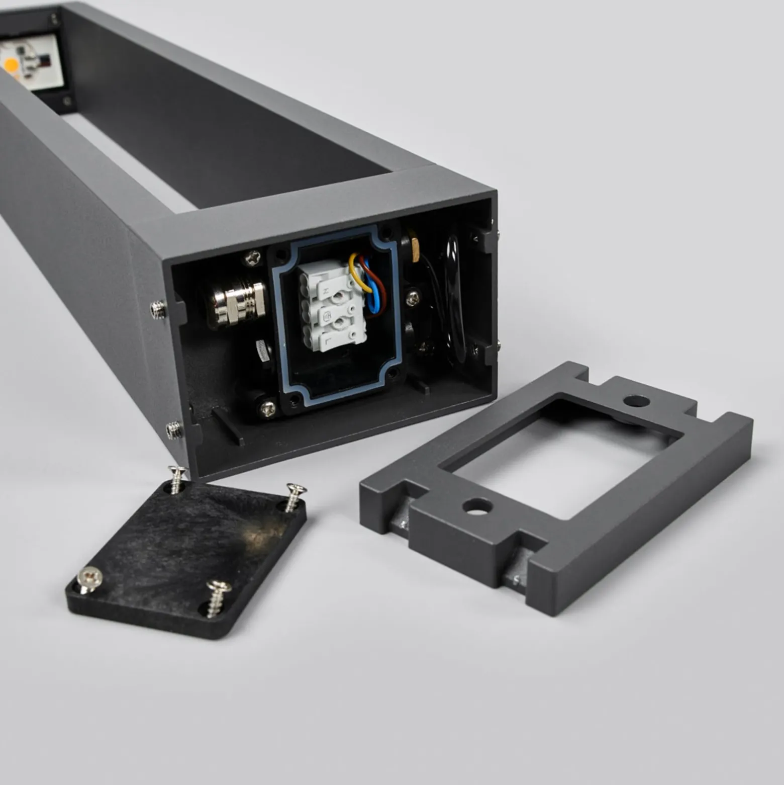 Lucande LED-Wegelampe Jupp, 4er-Set, 60 cm, anthrazit, IP54