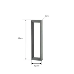 Lucande LED-Wegeleuchte Ashkan, Höhe 60 cm, anthrazit, IP65