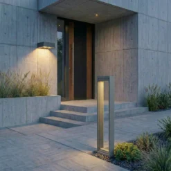 Lucande LED-Wegeleuchte Ashkan, Höhe 60 cm, anthrazit, IP65