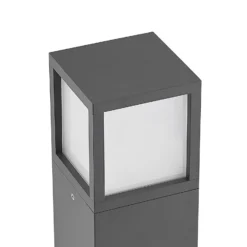 Lucande LED-Wegeleuchte Dewari, 65 cm, dunkelgrau, IP54