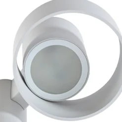 Lucande LED-Wegeleuchte Elune, hellgrau, IP44, Höhe 77 cm
