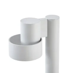Lucande LED-Wegeleuchte Elune, hellgrau, IP44, Höhe 77 cm