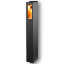 Lucande LED-Wegeleuchte Jenke, 65 cm, anthrazit, Aluminium
