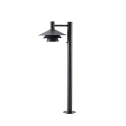 Lucande LED-Wegeleuchte Montaro, 100 cm, anthrazit, Sensor