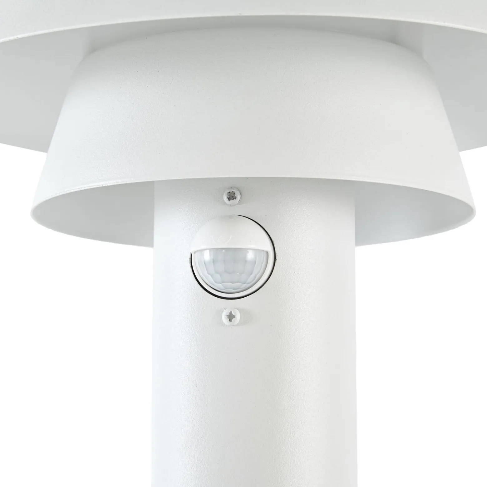 Lucande LED-Wegeleuchte Montaro, 110 cm, weiß, Sensor