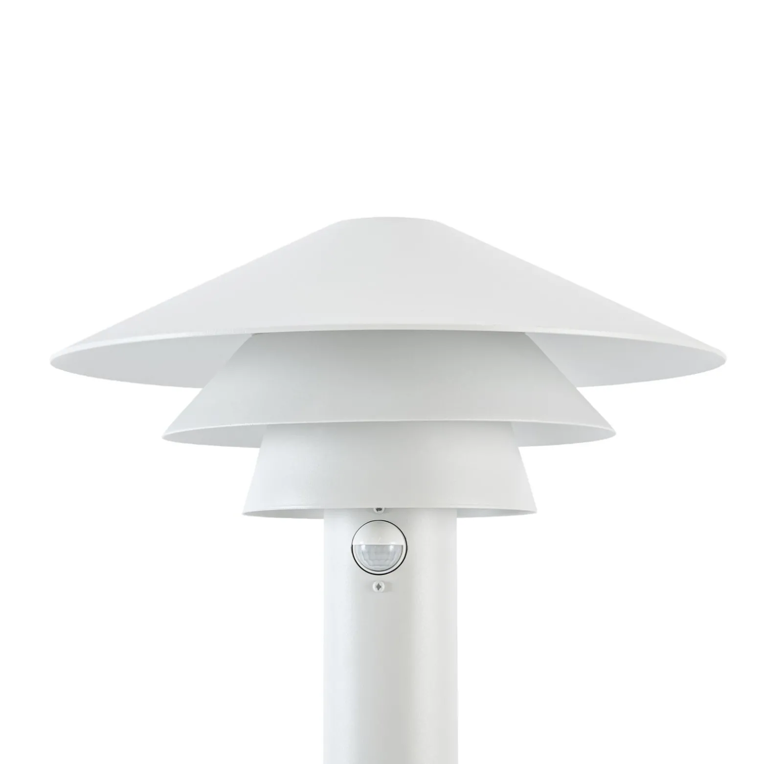 Lucande LED-Wegeleuchte Montaro, 110 cm, weiß, Sensor