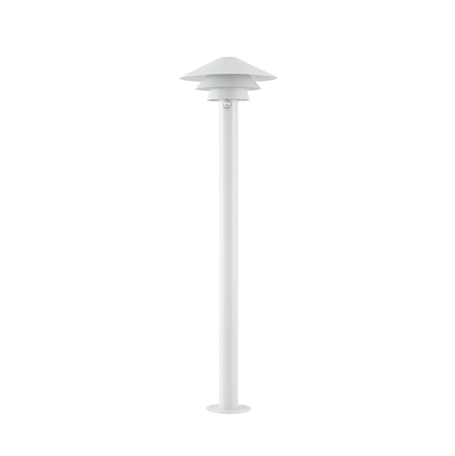 Lucande LED-Wegeleuchte Montaro, 110 cm, weiß, Sensor