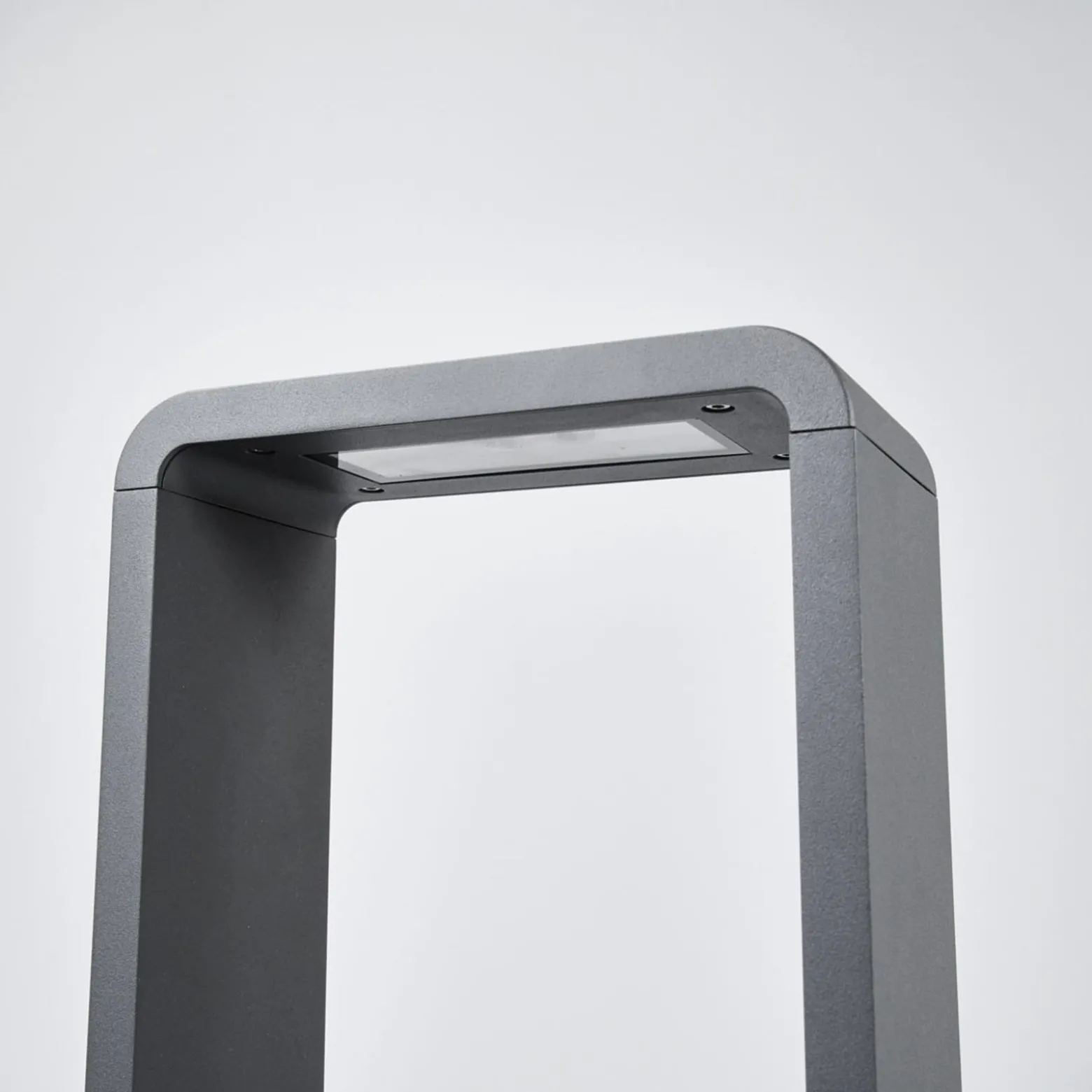 Lucande LED-Wegeleuchte Ninon, 80 cm, anthrazit, Metall