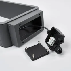 Lucande LED-Wegeleuchte Ninon, 80 cm, anthrazit, Metall