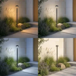 Lucande LED-Wegeleuchte Nirella, 100 cm, schwarz, CCT, IP65