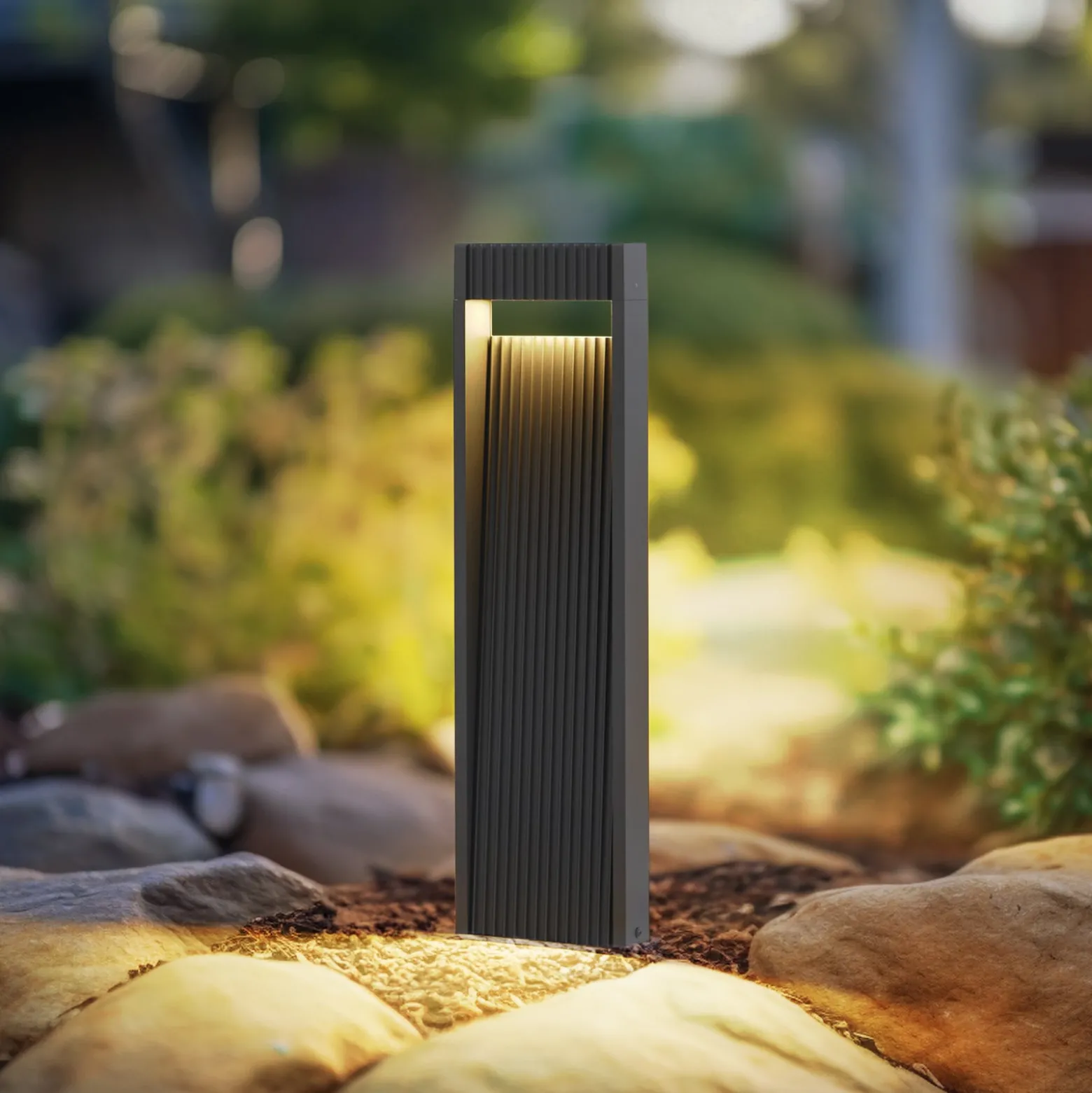 Lucande LED-Wegeleuchte Tavion, 60 cm, anthrazit, IP65