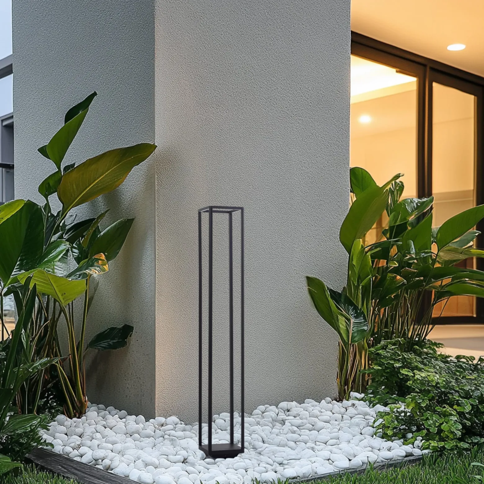 Lucande LED-Wegeleuchte Thorvid, Höhe 120 cm, schwarz