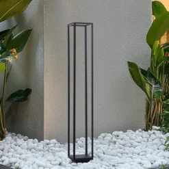 Lucande LED-Wegeleuchte Thorvid, Höhe 120 cm, schwarz