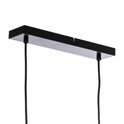 Lucande Mostrid Hängelampe, schwarz, zweiflammig