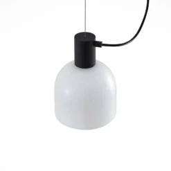 Lucande Serina Hängelampe, dreiflammig, Glas weiß