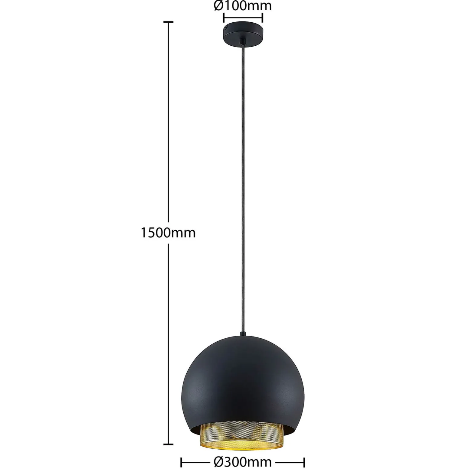 Lucande Sivanel Hängeleuchte, einflammig, 30 cm