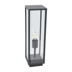 Lucande Sockelleuchte Annalea, 50 cm, anthrazit, IP54