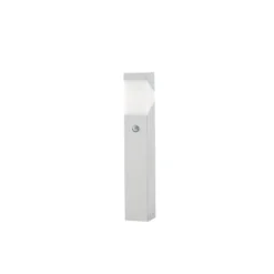 Lucande Sockelleuchte Kiran, 60 cm, Sensor, hellgrau, IP44