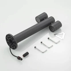 Lucande Sockelleuchte Maloney, 50 cm, anthrazit, IP54