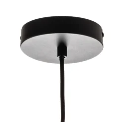 Lucande Sotiana Hängelampe, 3-fl., rund, schwarz