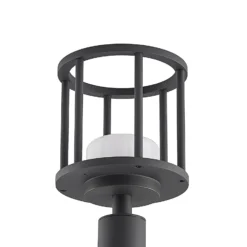 Lucande Wegelampe Berenike, 60 cm, dunkelgrau, Metall, GX53