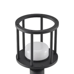 Lucande Wegelampe Berenike, 85 cm, dunkelgrau, Metall, GX53