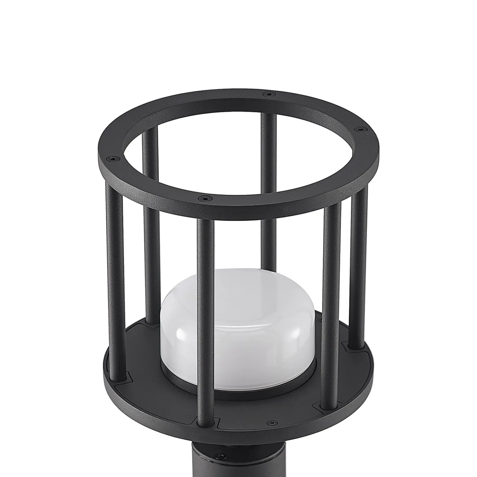Lucande Wegelampe Berenike, 85 cm, dunkelgrau, Metall, GX53
