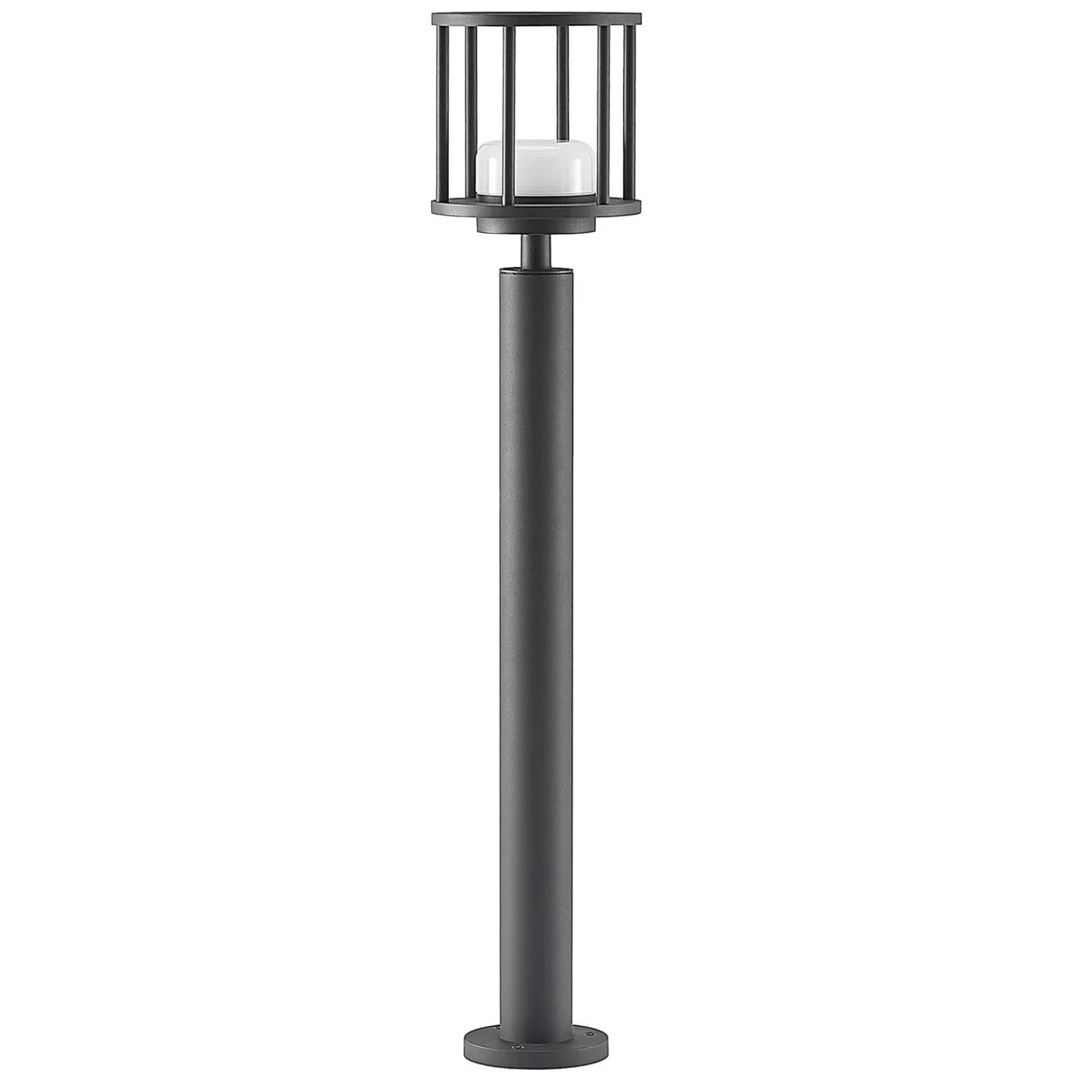 Lucande Wegelampe Berenike, 85 cm, dunkelgrau, Metall, GX53