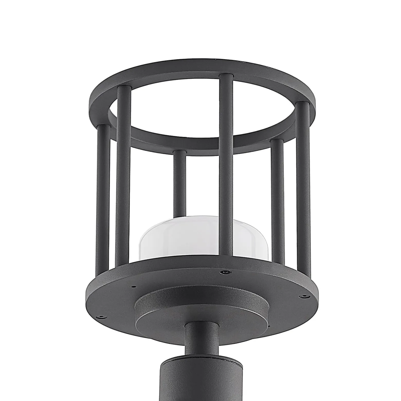 Lucande Wegelampe Berenike, 85 cm, dunkelgrau, Metall, GX53
