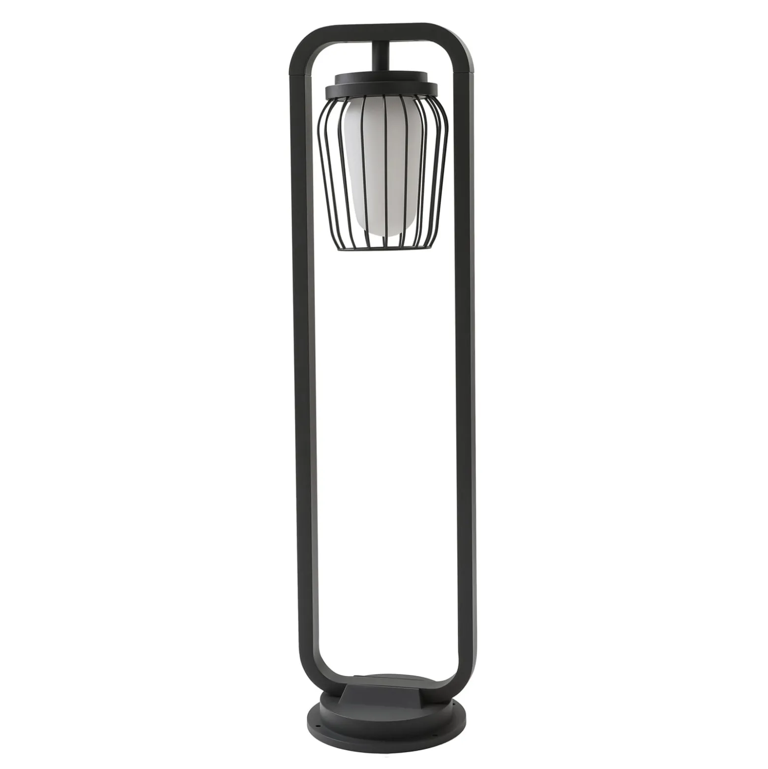 Lucande Wegeleuchte Chandan, 90 cm, anthrazit, Aluminium