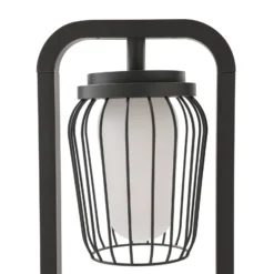 Lucande Wegeleuchte Chandan, 90 cm, anthrazit, Aluminium