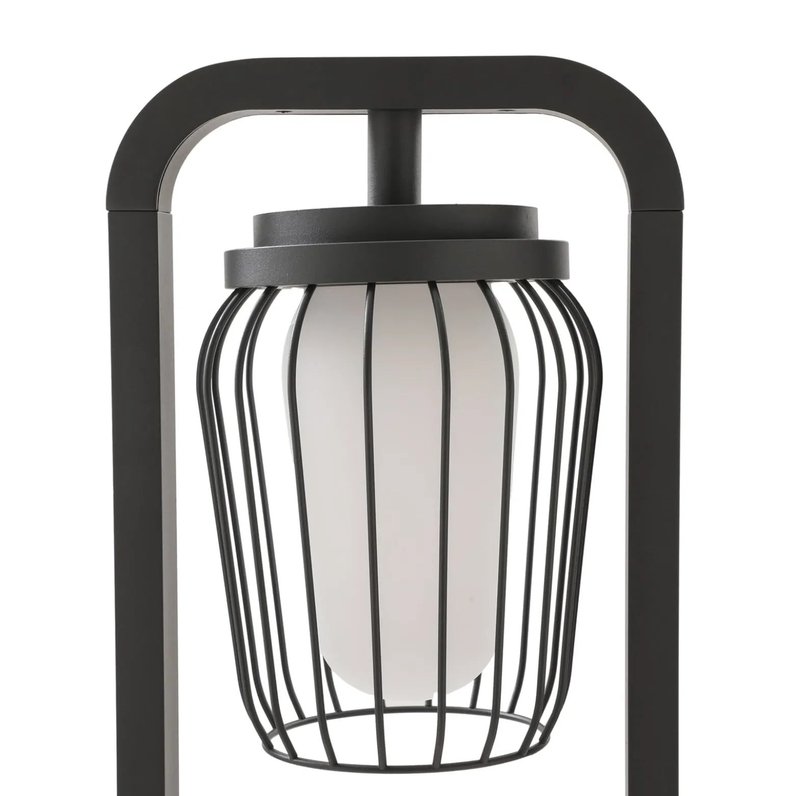 Lucande Wegeleuchte Chandan, 90 cm, anthrazit, Aluminium