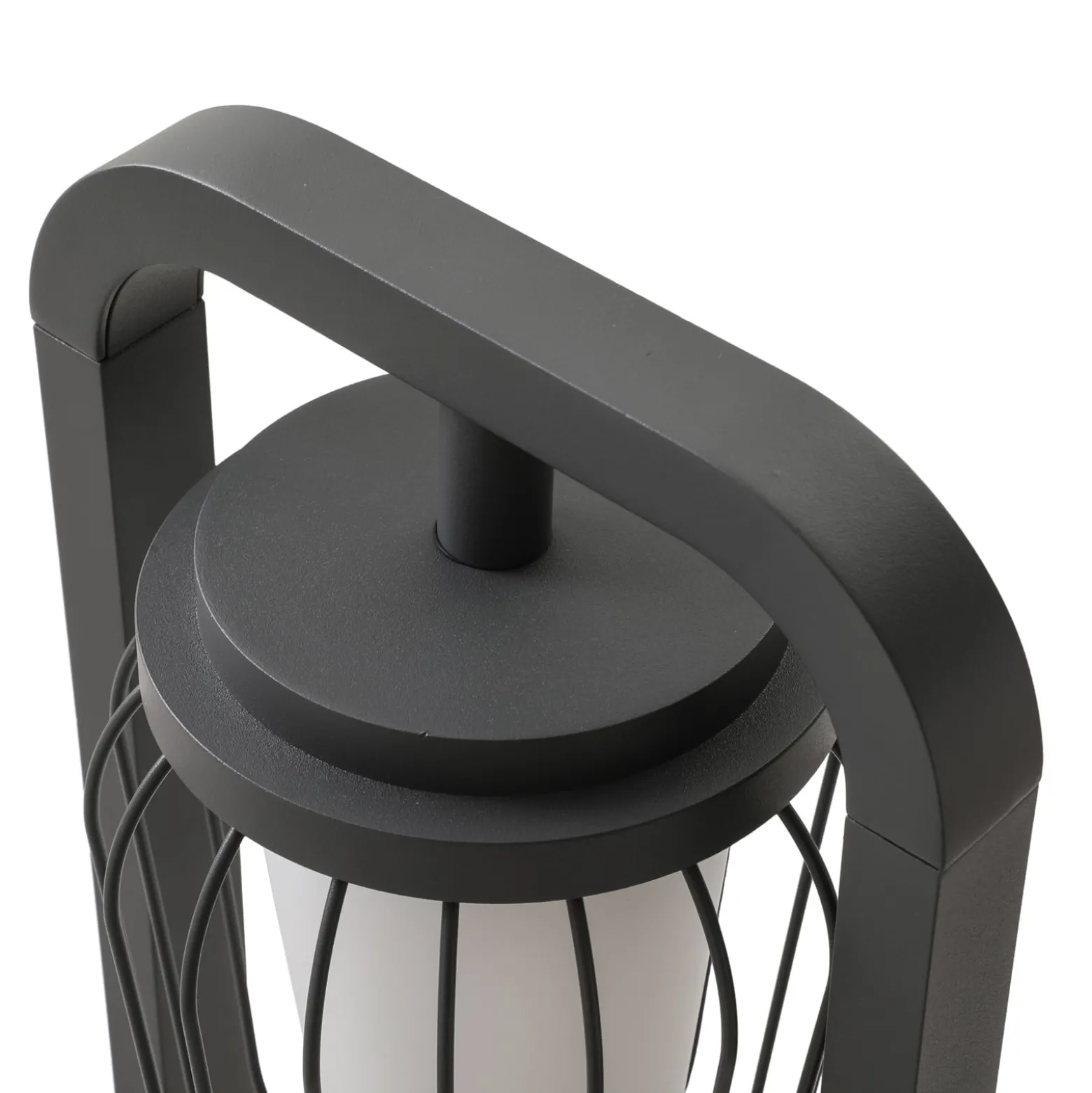 Lucande Wegeleuchte Chandan, 90 cm, anthrazit, Aluminium