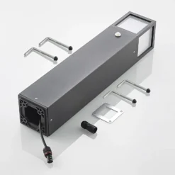 Lucande Wegeleuchte Dewari, Bewegungsmelder, E27, 65cm, IP54