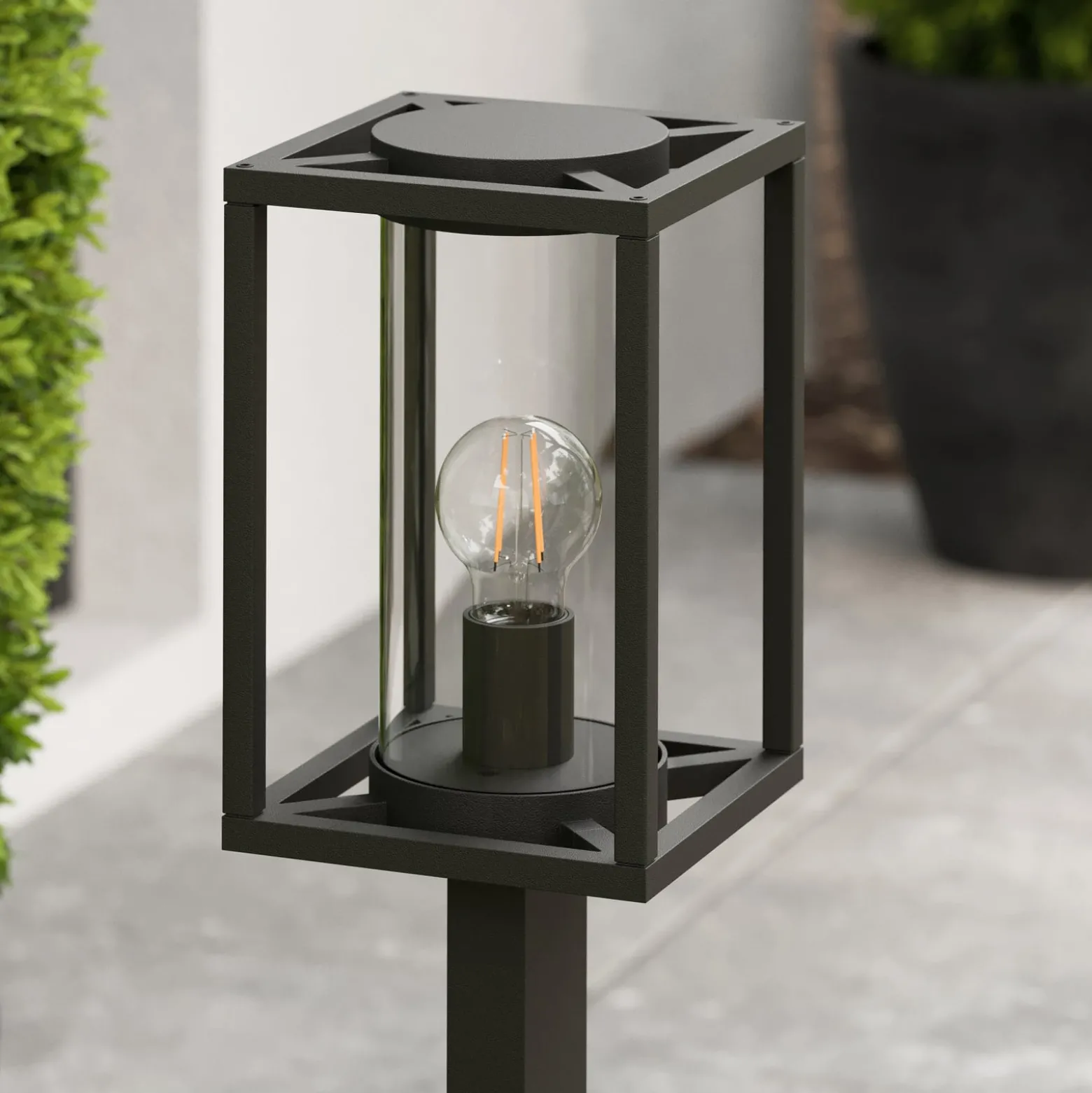 Lucande Wegeleuchte Ferda, 100 cm, anthrazit, IP44