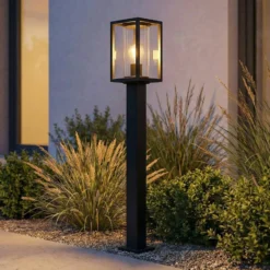 Lucande Wegeleuchte Ferda, 100 cm, anthrazit, IP44