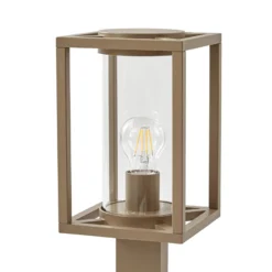 Lucande Wegeleuchte Ferda, 60 cm, braun, IP44