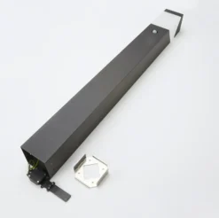 Lucande Wegeleuchte Kiran, 100 cm, Sensor, grau, IP44, E27