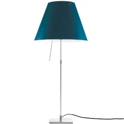 Luceplan Costanza Tischlampe D13i aluminium/blau