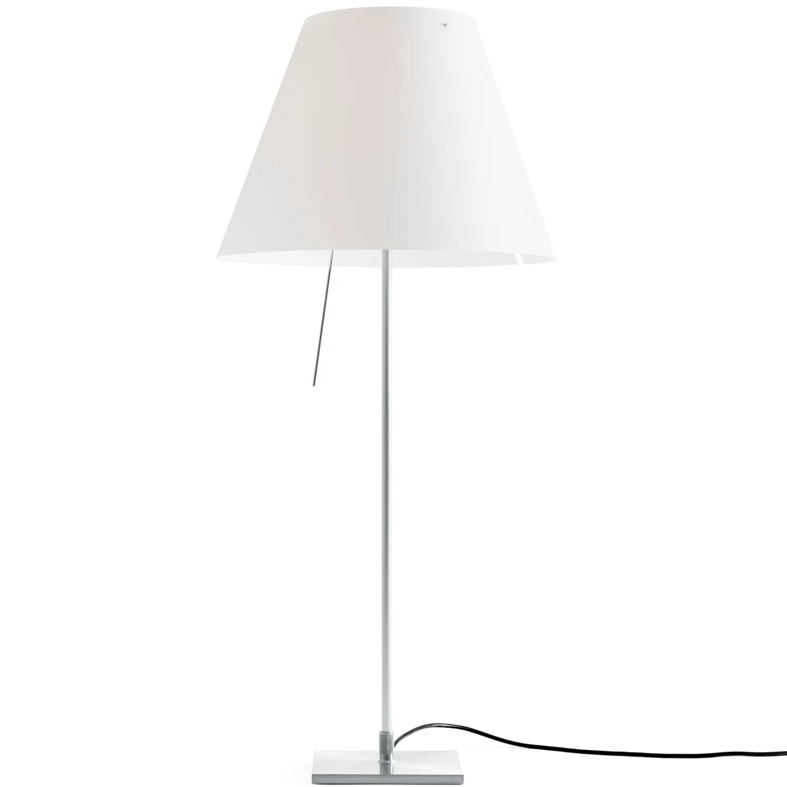 Luceplan Costanza Tischlampe D13if aluminium/weiß