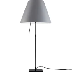 Luceplan Costanza Tischlampe D13 schwarz/betongrau