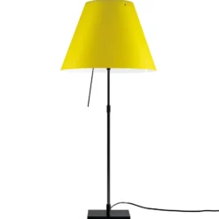 Luceplan Costanza Tischlampe D13 schwarz/gelb