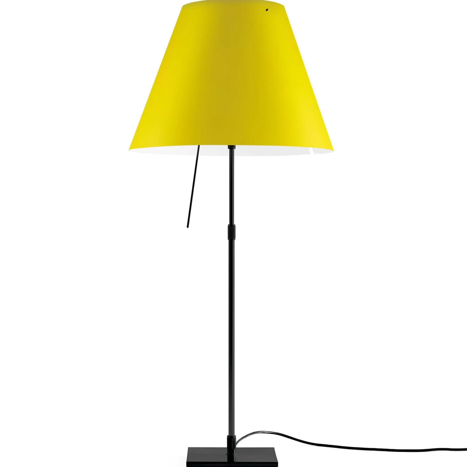 Luceplan Costanza Tischlampe D13 schwarz/gelb