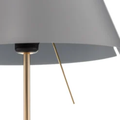 Luceplan Costanzina Tischlampe messing betongrau