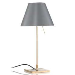 Luceplan Costanzina Tischlampe messing betongrau