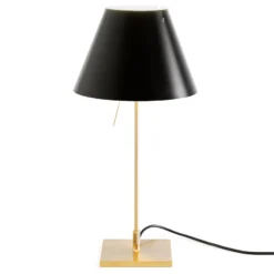 Luceplan Costanzina Tischlampe messing schwarz