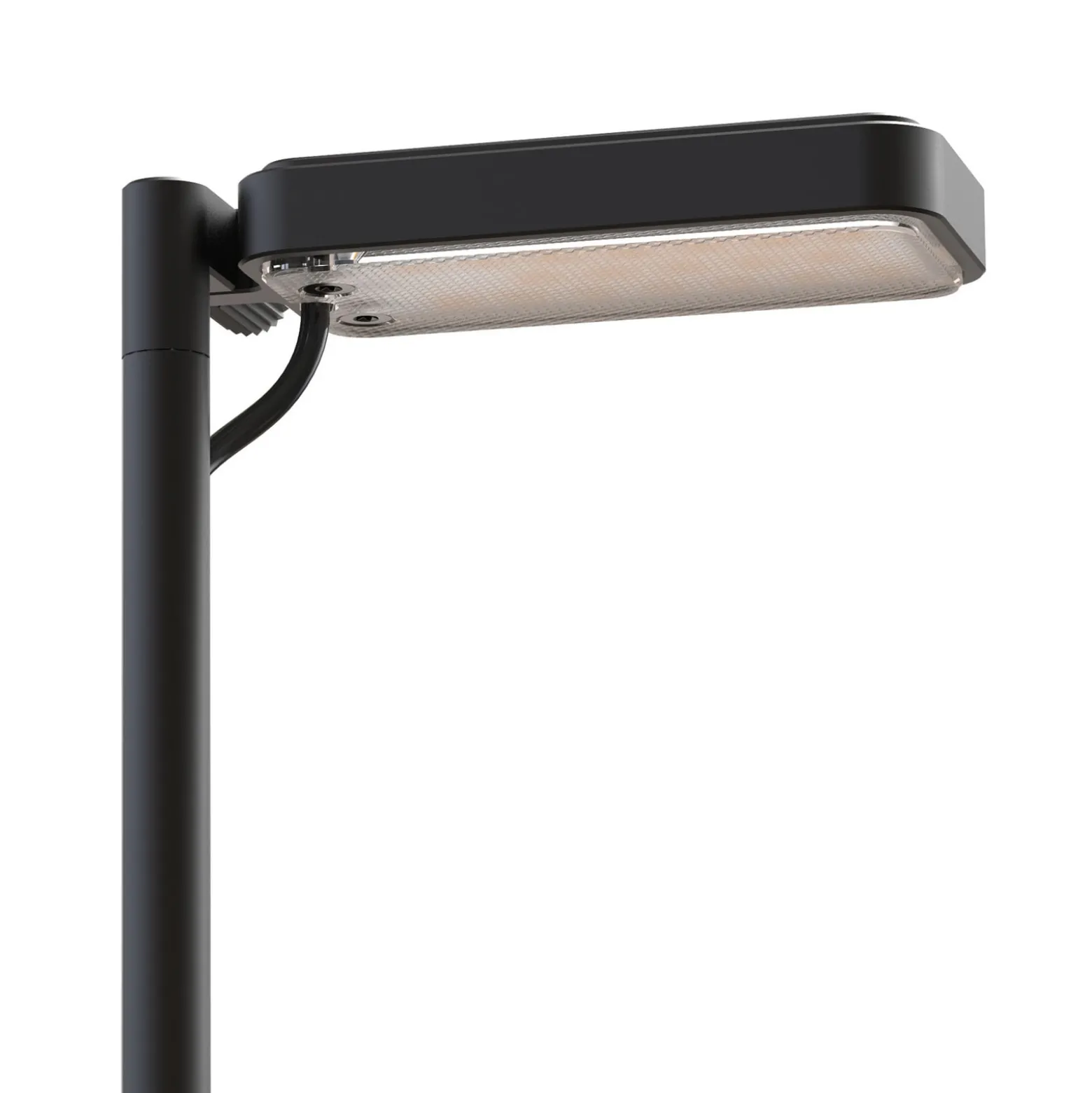 Luceplan LED-Wegelampe Flia, 75 cm hoch, schwarz, Kunststoff
